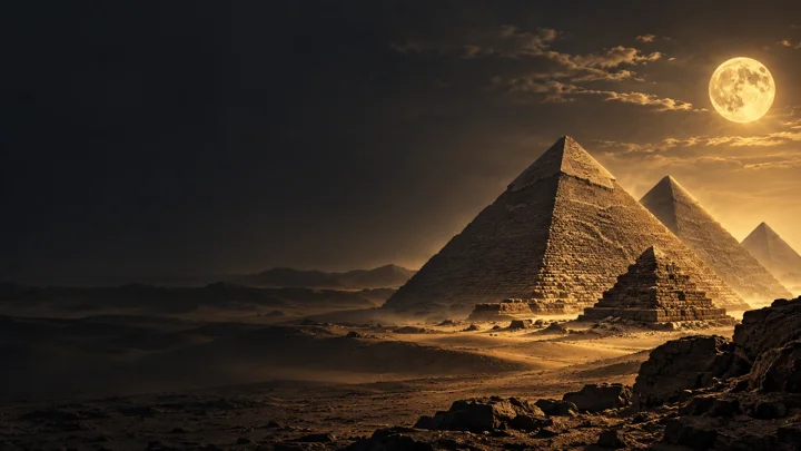 Conceptual illustration for The Egyptian pyramids